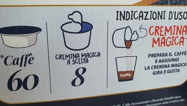 Caff Barbaro | Box da 60 capsule A Modo Mio miscela Blu dolce + 8 Cremine Magiche
